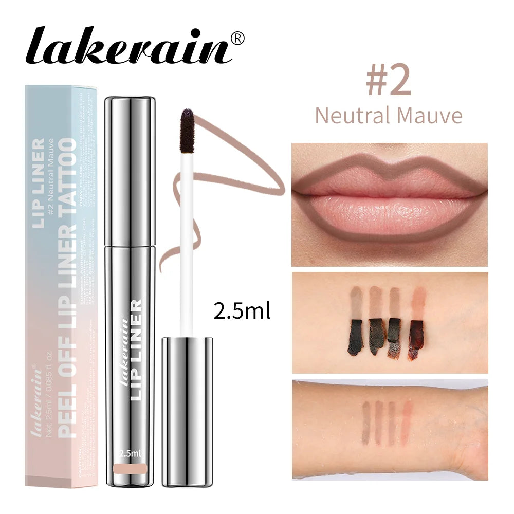Crayon Lèvres Waterproof – Gloss Tatouage Peel-Off, Tenue Longue Durée & Teinte Mate