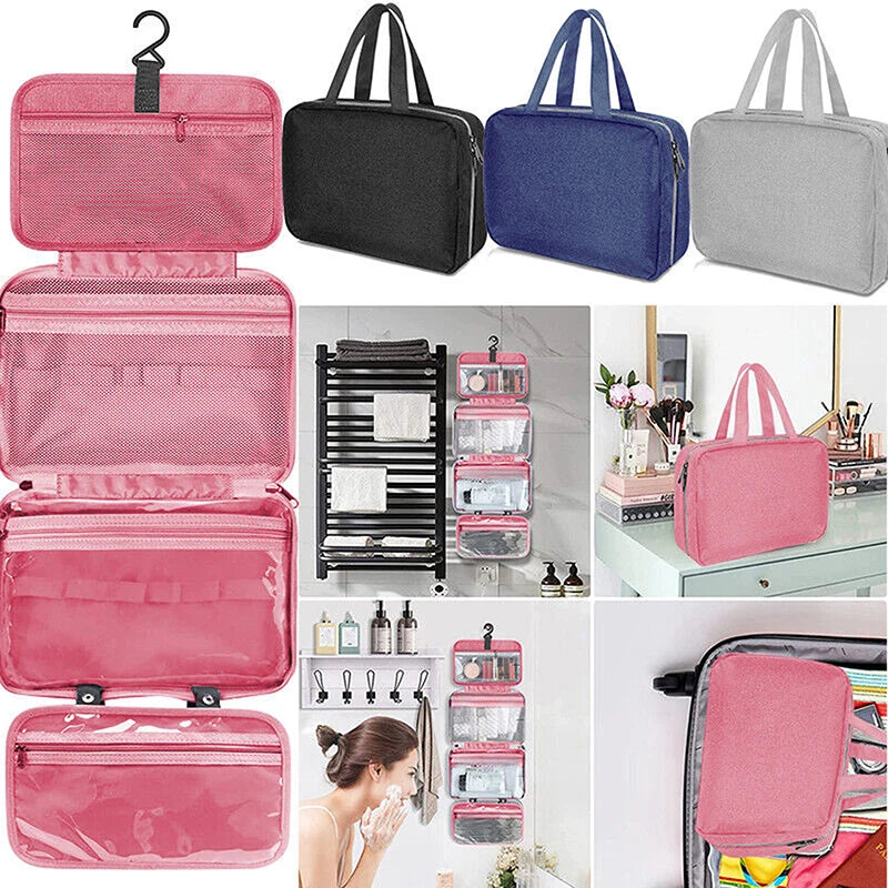 Trousse de Toilette Suspendue Étanche – Voyage & Salle de Bain