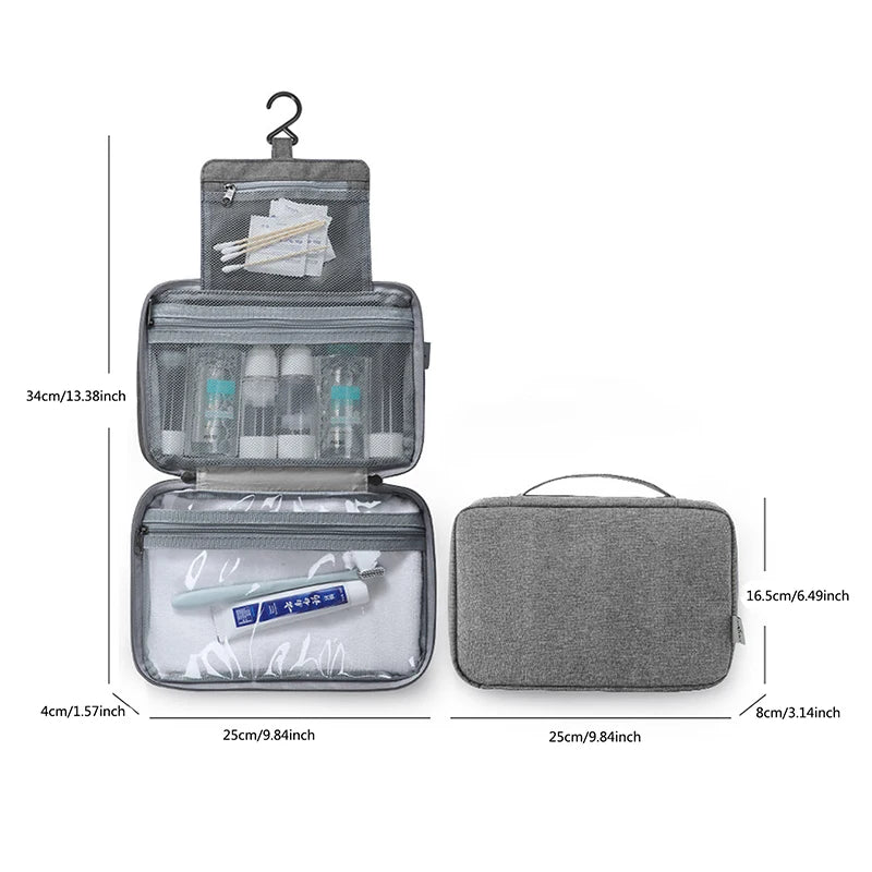 Trousse de Toilette Suspendue Étanche – Voyage & Salle de Bain
