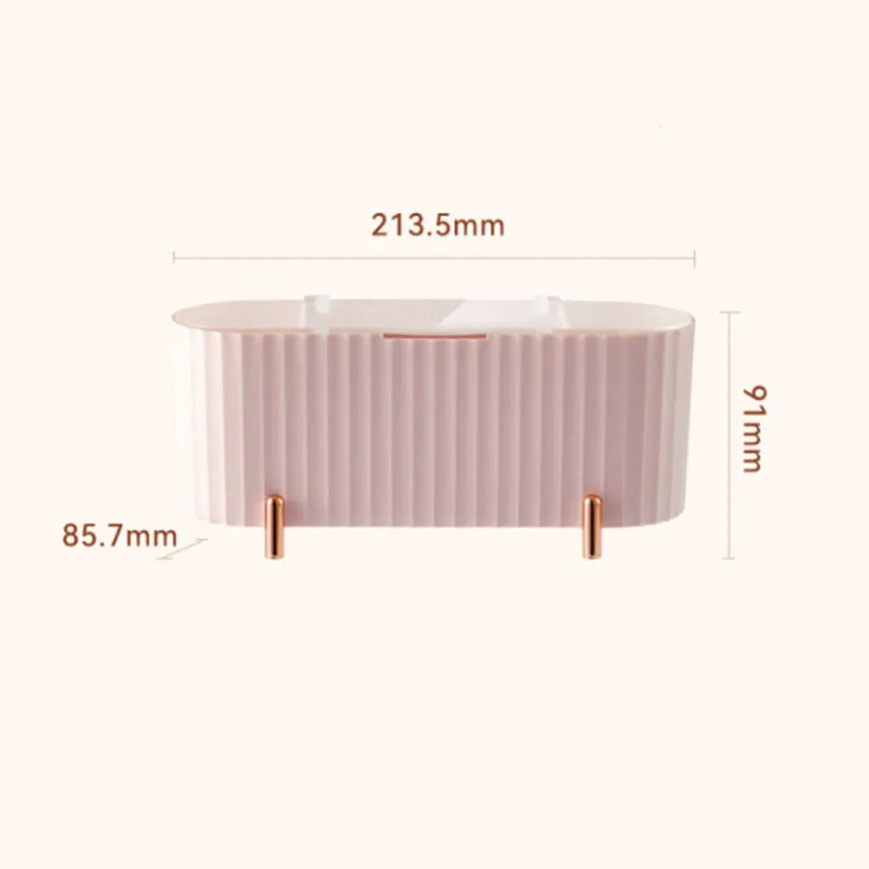 Boîte de Rangement Transparente Coton-Tiges & Cotons