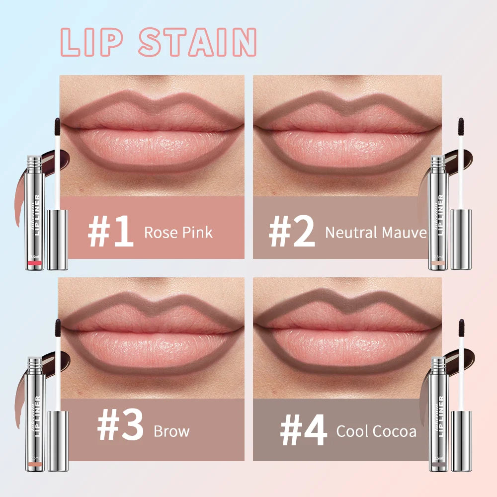 Crayon Lèvres Waterproof – Gloss Tatouage Peel-Off, Tenue Longue Durée & Teinte Mate
