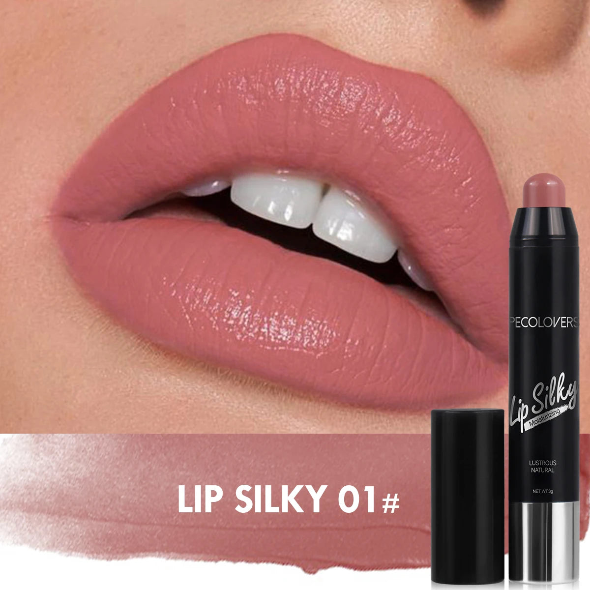 Crayon Rouge à Lèvres Mat Nude – Longue Tenue & Waterproof