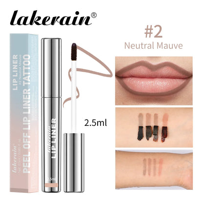 Crayon Lèvres Waterproof – Gloss Tatouage Peel-Off, Tenue Longue Durée & Teinte Mate
