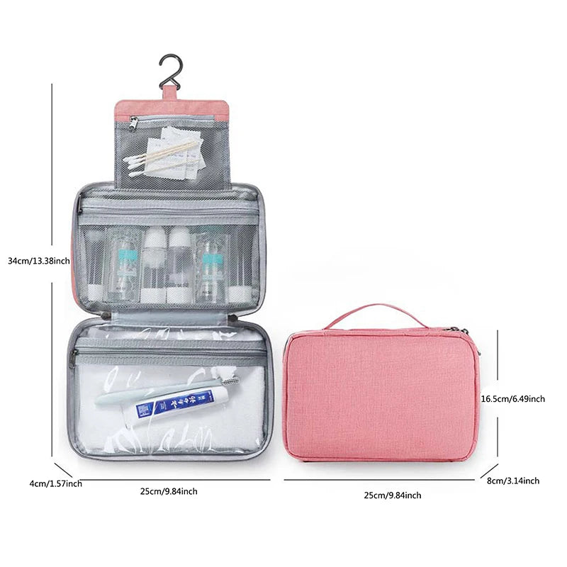 Trousse de Toilette Suspendue Étanche – Voyage & Salle de Bain