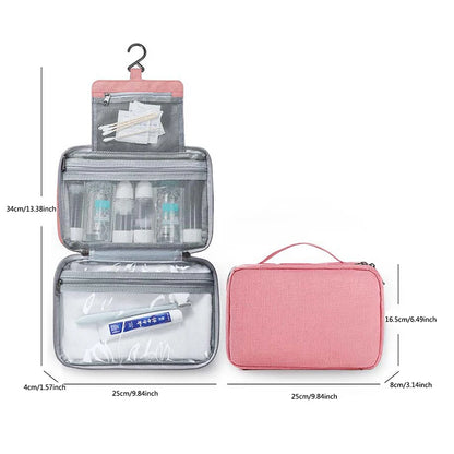 Trousse de Toilette Suspendue Étanche – Voyage & Salle de Bain