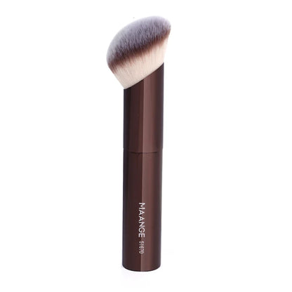 Pinceau de Maquillage Double Embout MAANGE – Fond de Teint, Poudre, Anti-cernes, Blush & Bronzer