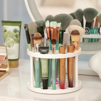 Rangement Pinceaux & Maquillage – Organiseur de Bureau et Coiffeuse pour Cosmétiques & Rouges à Lèvres