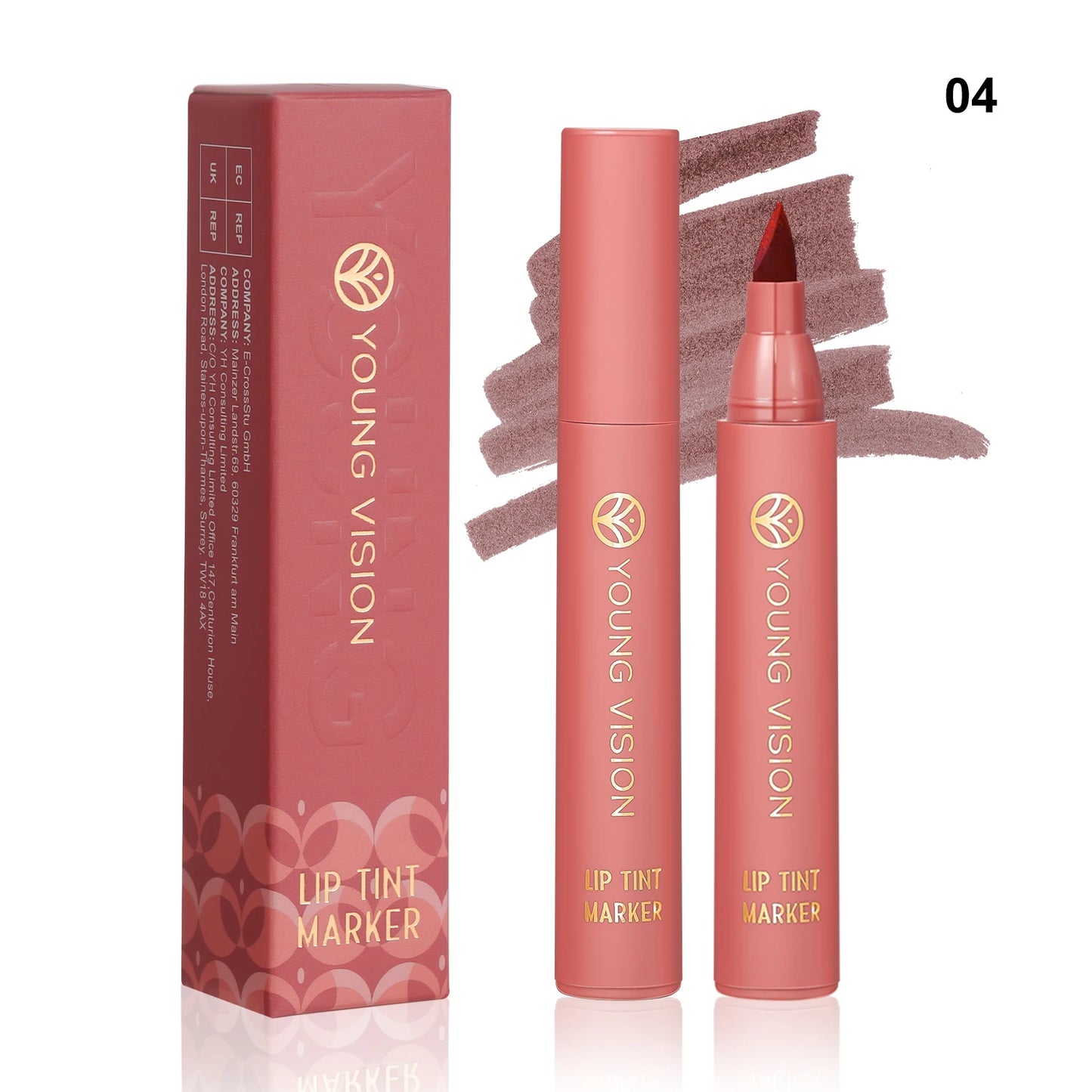 Stylo à Lèvres Mat – 6 Couleurs, Tenue Longue Durée & Effet Non-Transfert
