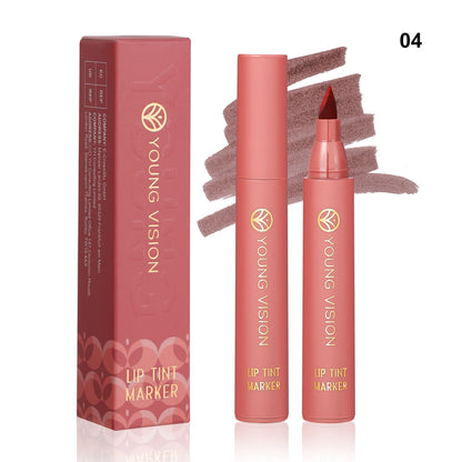 Stylo à Lèvres Mat – 6 Couleurs, Tenue Longue Durée & Effet Non-Transfert