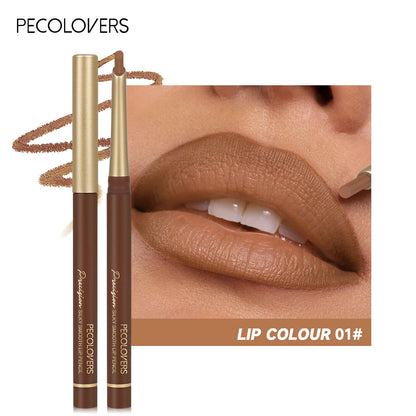 Crayon à lèvres mat 6 couleurs – Embout biseauté pour une application précise