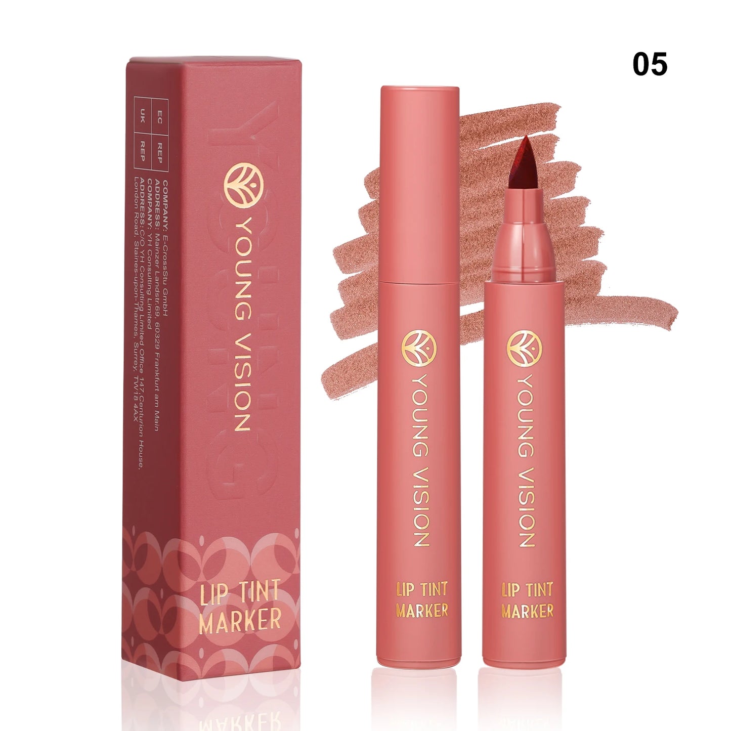 Stylo à Lèvres Mat – 6 Couleurs, Tenue Longue Durée & Effet Non-Transfert