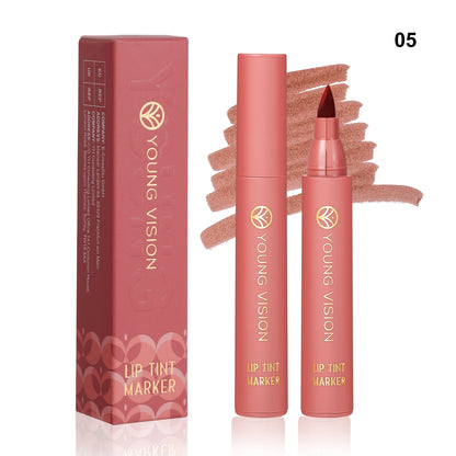 Stylo à Lèvres Mat – 6 Couleurs, Tenue Longue Durée & Effet Non-Transfert