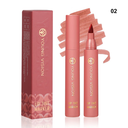 Stylo à Lèvres Mat – 6 Couleurs, Tenue Longue Durée & Effet Non-Transfert