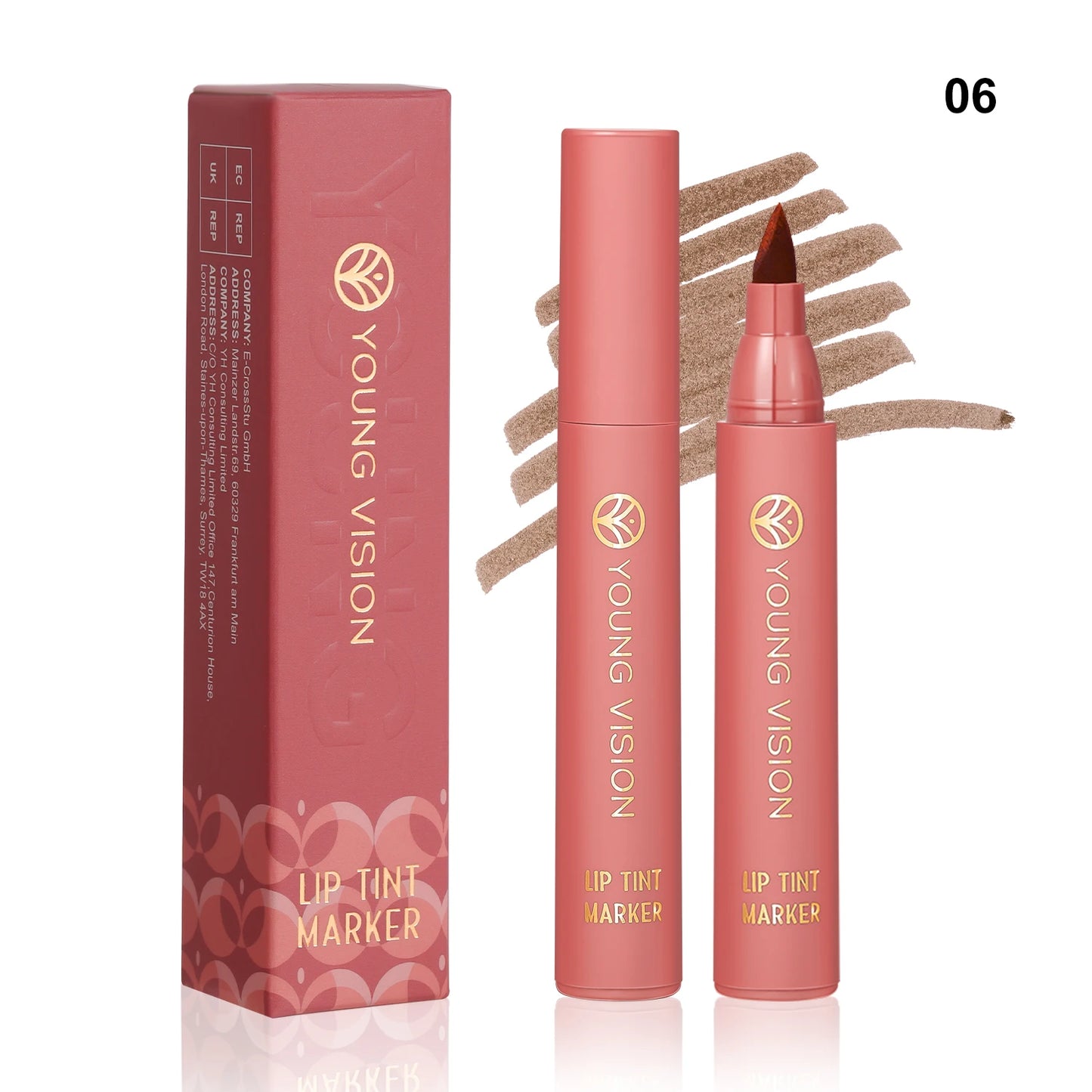 Stylo à Lèvres Mat – 6 Couleurs, Tenue Longue Durée & Effet Non-Transfert