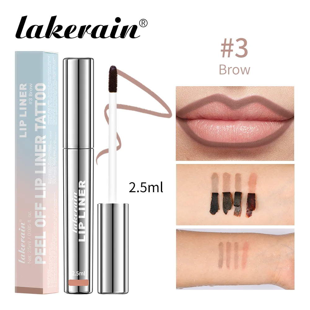 Crayon Lèvres Waterproof – Gloss Tatouage Peel-Off, Tenue Longue Durée & Teinte Mate