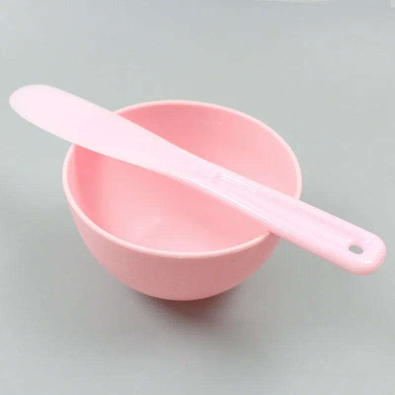 Kit Bol Masque Visage en Silicone – Spatule, Pinceau & Accessoires de Mélange pour Soins DIY et Salon