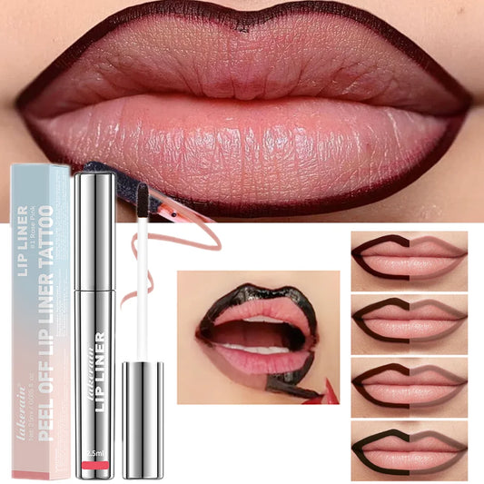 Crayon Lèvres Waterproof – Gloss Tatouage Peel-Off, Tenue Longue Durée & Teinte Mate