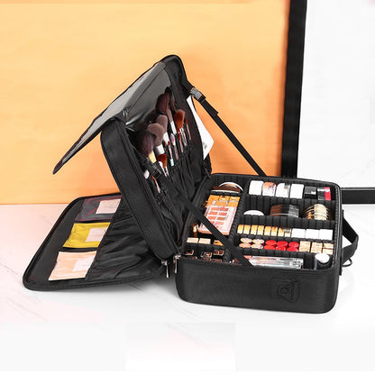 Trousse Cosmétique 3 Étages – Imperméable, pour Maquillage, Manucure et Rangement de Voyage