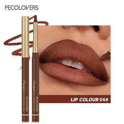 Crayon à lèvres mat 6 couleurs – Embout biseauté pour une application précise