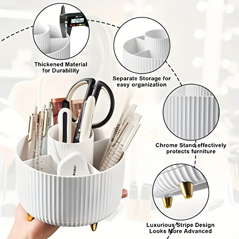 Organisateur de Maquillage Rotatif – Grande Capacité