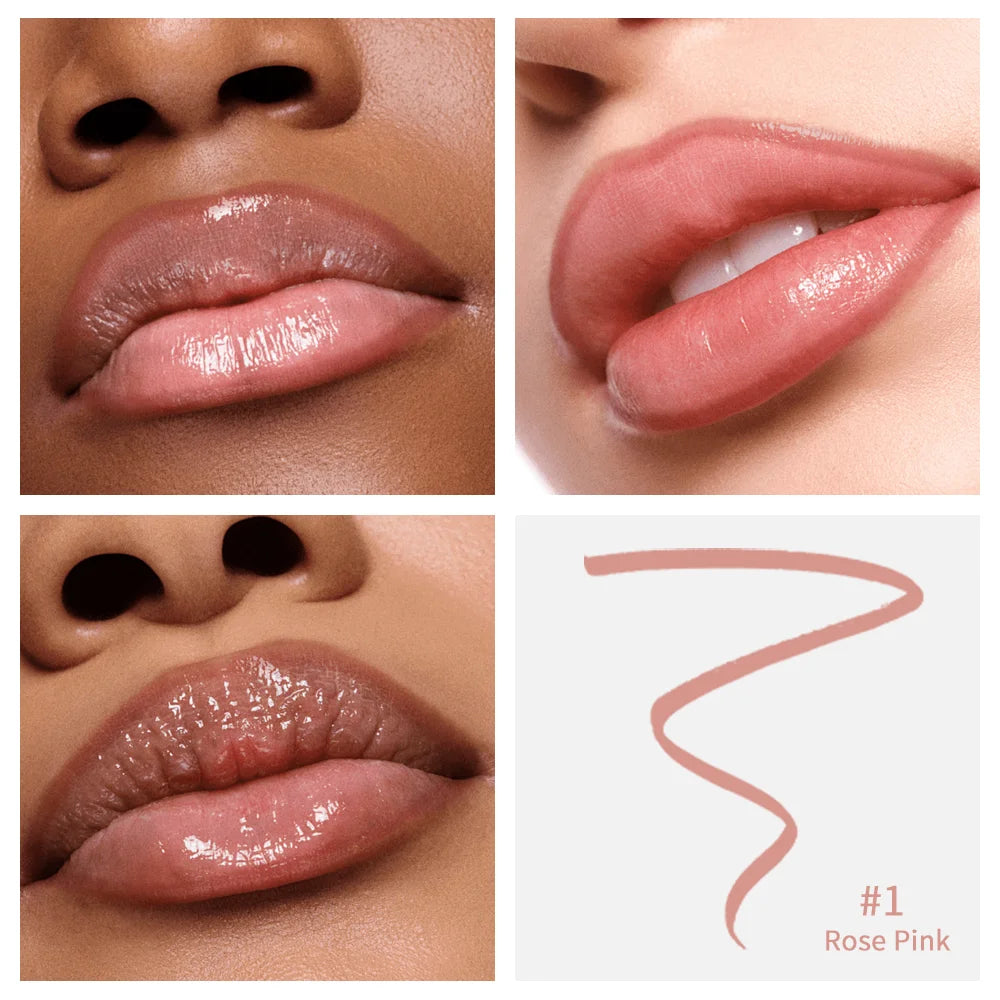 Crayon Lèvres Waterproof – Gloss Tatouage Peel-Off, Tenue Longue Durée & Teinte Mate