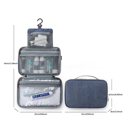Trousse de Toilette Suspendue Étanche – Voyage & Salle de Bain