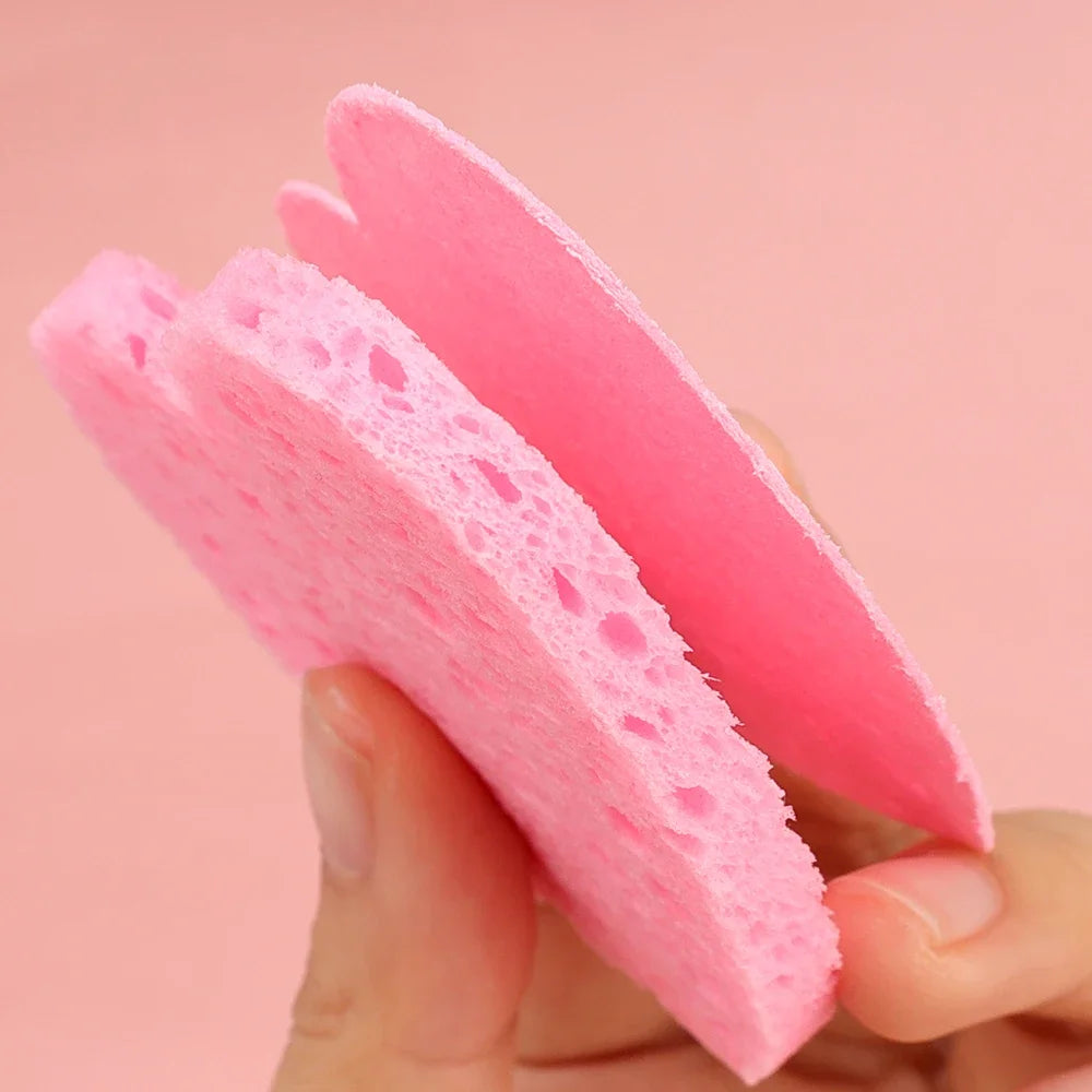 Éponges Visage en Cellulose Naturelle – Éponges Compressées pour Nettoyage, Démaquillage, Exfoliation & Soin de la Peau