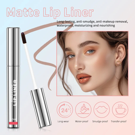 Crayon Lèvres Waterproof – Gloss Tatouage Peel-Off, Tenue Longue Durée & Teinte Mate
