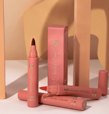 Stylo à Lèvres Mat – 6 Couleurs, Tenue Longue Durée & Effet Non-Transfert