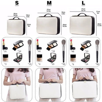 Trousse Cosmétique 3 Étages – Imperméable, pour Maquillage, Manucure et Rangement de Voyage