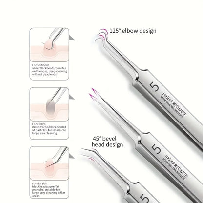 Kit 8 Outils Anti-Points Noirs – Extraction Pro en Acier Inoxydable