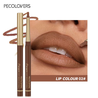 Crayon à lèvres mat 6 couleurs – Embout biseauté pour une application précise