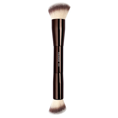 Pinceau de Maquillage Double Embout MAANGE – Fond de Teint, Poudre, Anti-cernes, Blush & Bronzer
