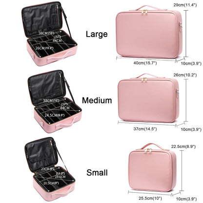 Trousse Cosmétique 3 Étages – Imperméable, pour Maquillage, Manucure et Rangement de Voyage