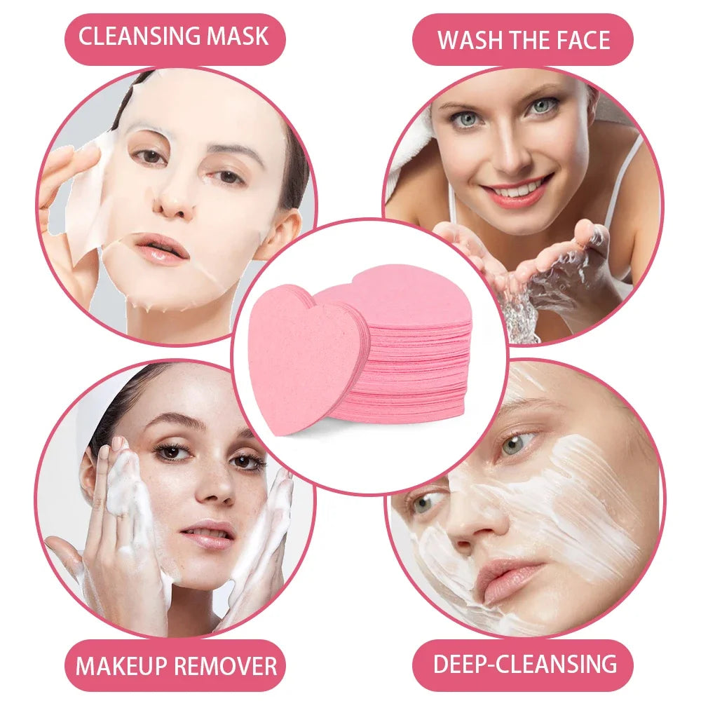 Éponges Visage en Cellulose Naturelle – Éponges Compressées pour Nettoyage, Démaquillage, Exfoliation & Soin de la Peau